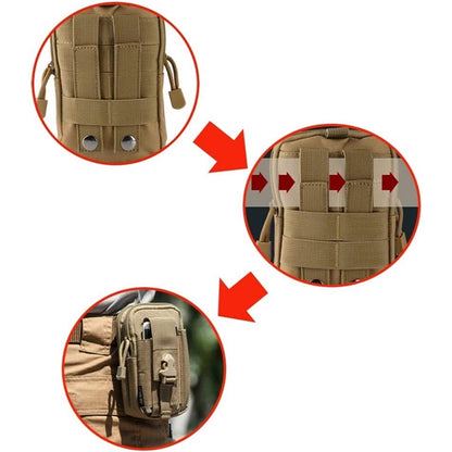 Tactical Waist Belt Bag Molle Edc Pouch Tool Organizer