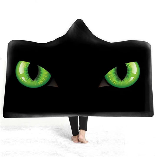 Wearable Throw Blanket With Hood