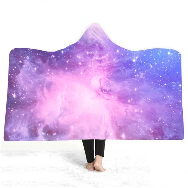Wearable Throw Blanket With Hood