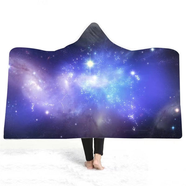 Wearable Throw Blanket With Hood