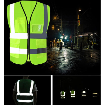 High Visibility Mesh Safety Reflective Vest With Pockets