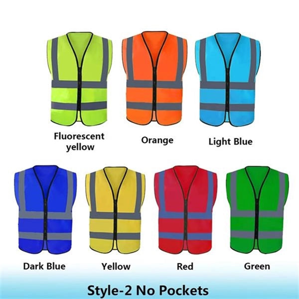 High Visibility Mesh Safety Reflective Vest With Pockets