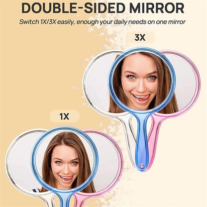 Double-Sided Handheld Mirror