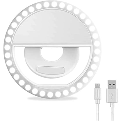 Selfie Ring Light Portable Rechargeable