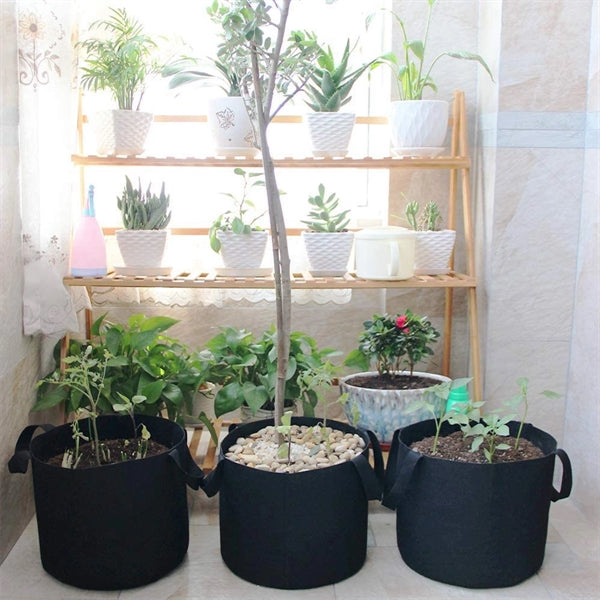 Vegetable Flower Plant Grow Bag Aeration Fabric Pot