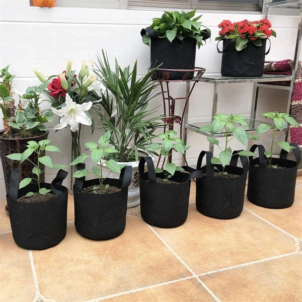 Vegetable Flower Plant Grow Bag Aeration Fabric Pot