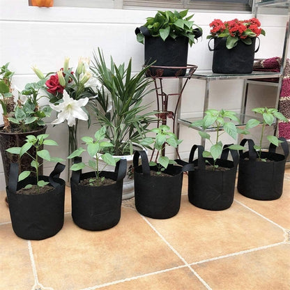 Vegetable Flower Plant Grow Bag Aeration Fabric Pot