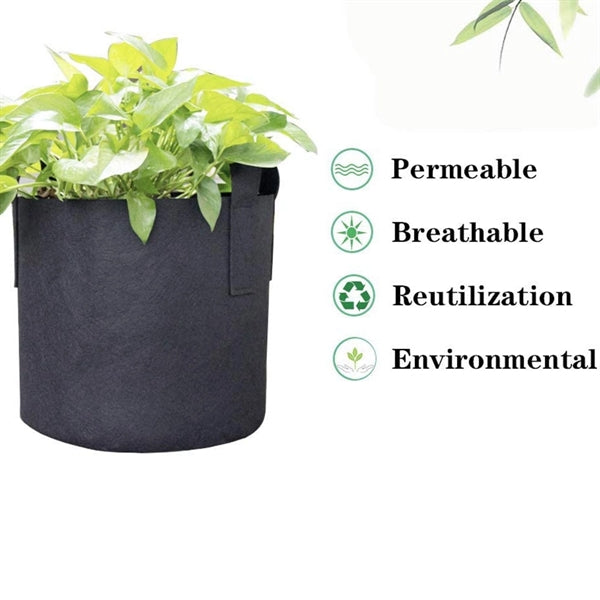 Vegetable Flower Plant Grow Bag Aeration Fabric Pot