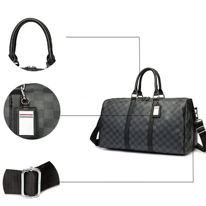 Leather Large Capacity Travel Duffel Bag