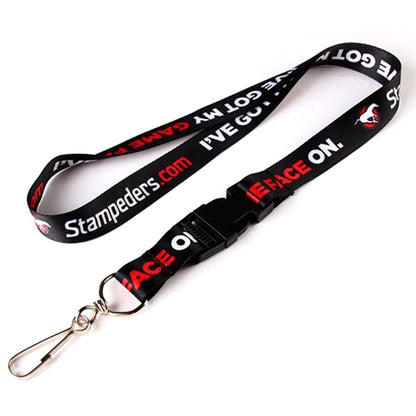 1" Sublimated Lanyard w/ Buckle Release Badge Holder