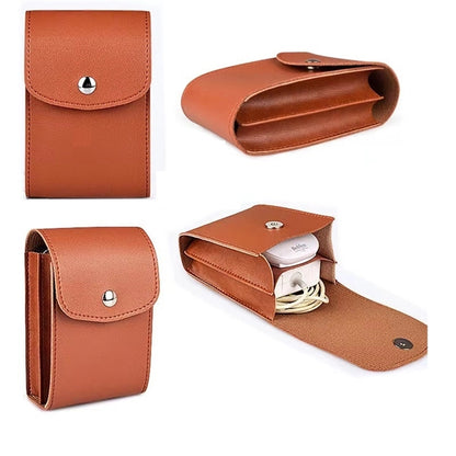 Pu Leather Charge Pouch Travel Organizer Mouse Bag