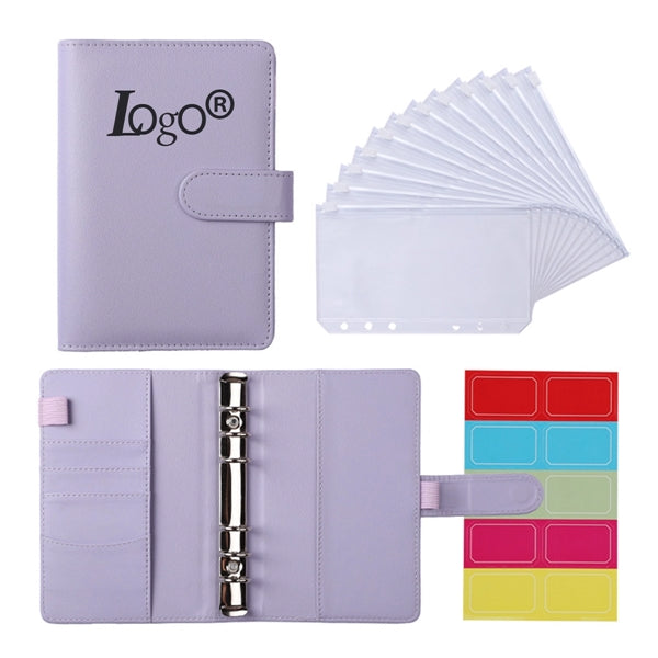 A6 Pu Leather Loose Leaf Ring Binder
