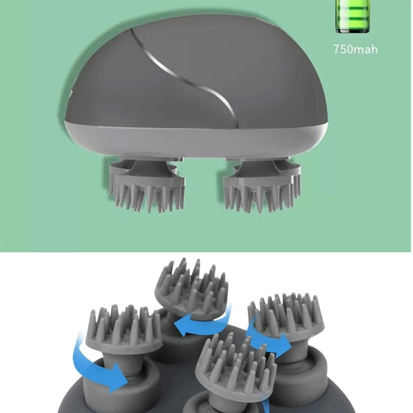 Rechargeable Smart Head Scalp Massager 4 Massage Claws