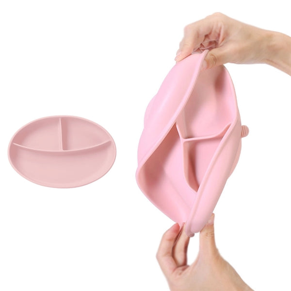 Silicone Baby Suction Divided Plate For Toddlers