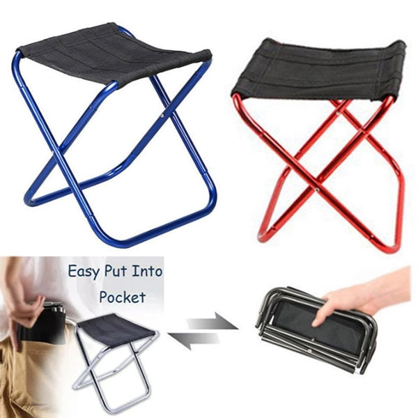 Aluminium Outdoor Folding Small Stool Chair