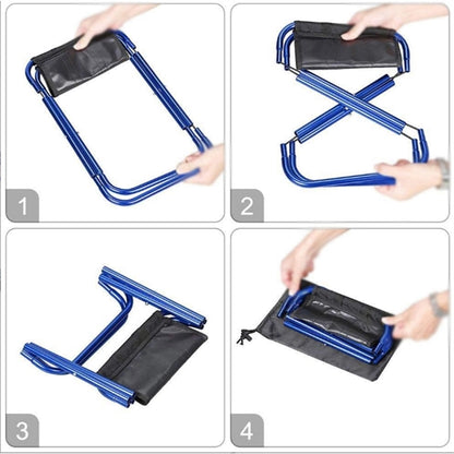 Aluminium Outdoor Folding Small Stool Chair