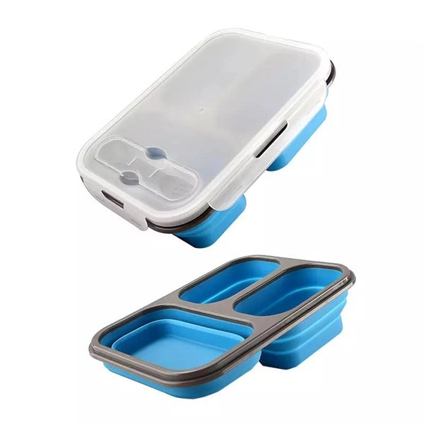 3 Compartment Foldable Lunch Bowl