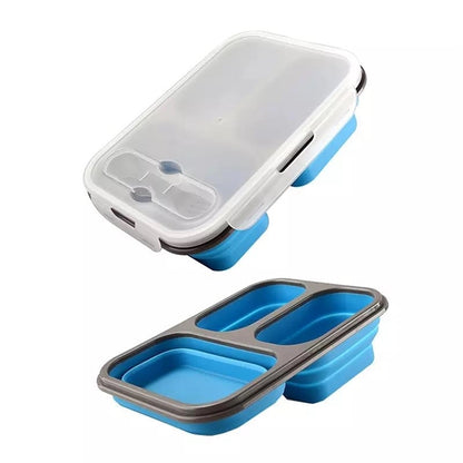 3 Compartment Foldable Lunch Bowl