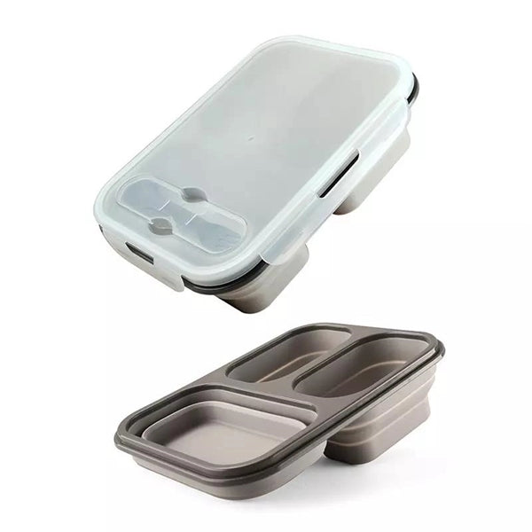 3 Compartment Foldable Lunch Bowl