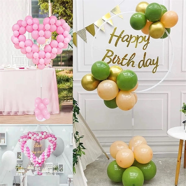 59" Hoop Balloons Wreath Frame Stand Heart Round Star Moon