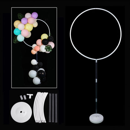 59" Hoop Balloons Wreath Frame Stand Heart Round Star Moon