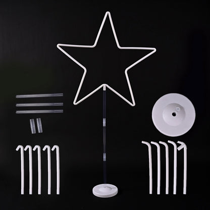 59" Hoop Balloons Wreath Frame Stand Heart Round Star Moon