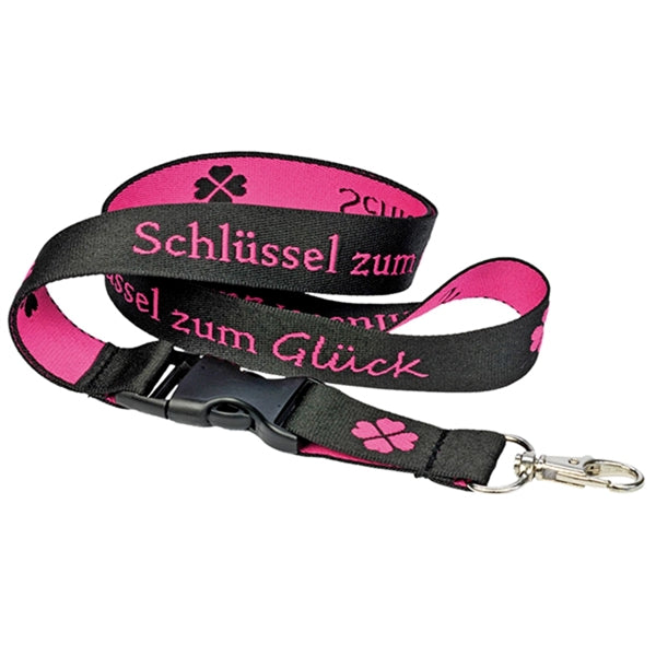 1" Woven Lanyards with Detachable Buckle Release