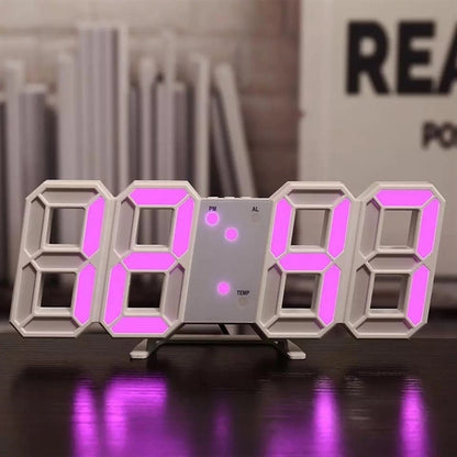 3D Led Digital Wall Clock
