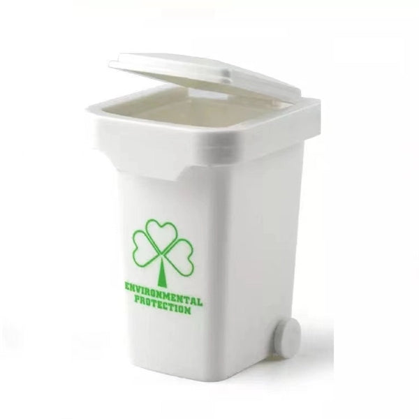 Recycle Trash Can Key Chain