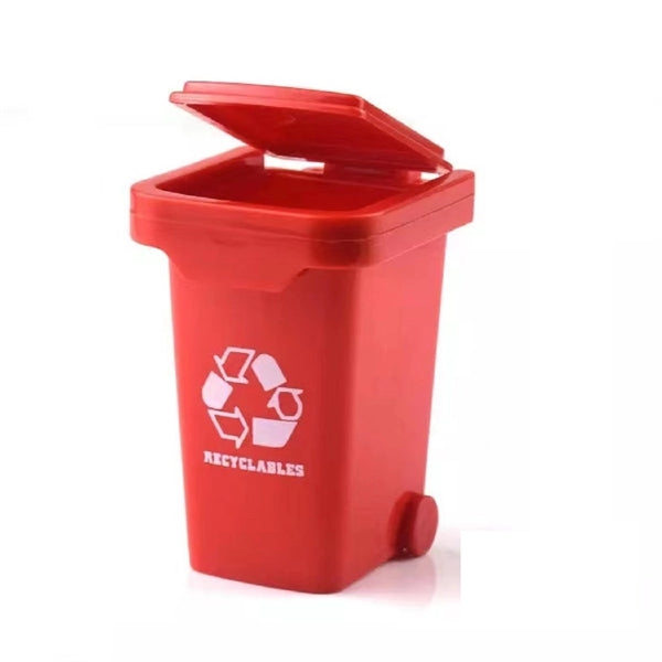 Recycle Trash Can Key Chain