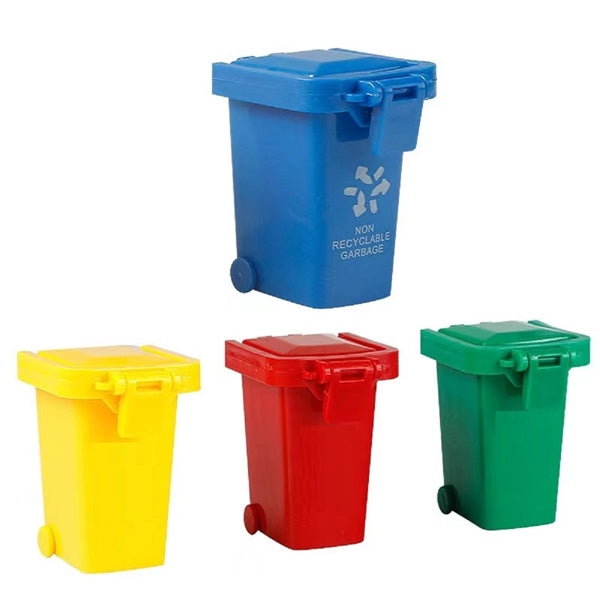 Recycle Trash Can Key Chain