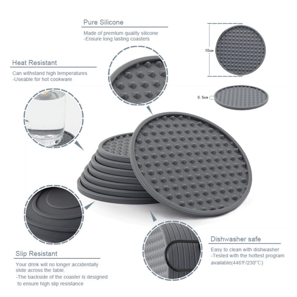 Silicone Coaster With Holder