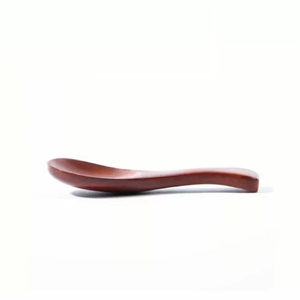 Wood Small Short Condiment Spoon