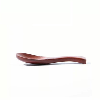 Wood Small Short Condiment Spoon