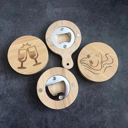 Wooden Magnetic Can Bottle Opener