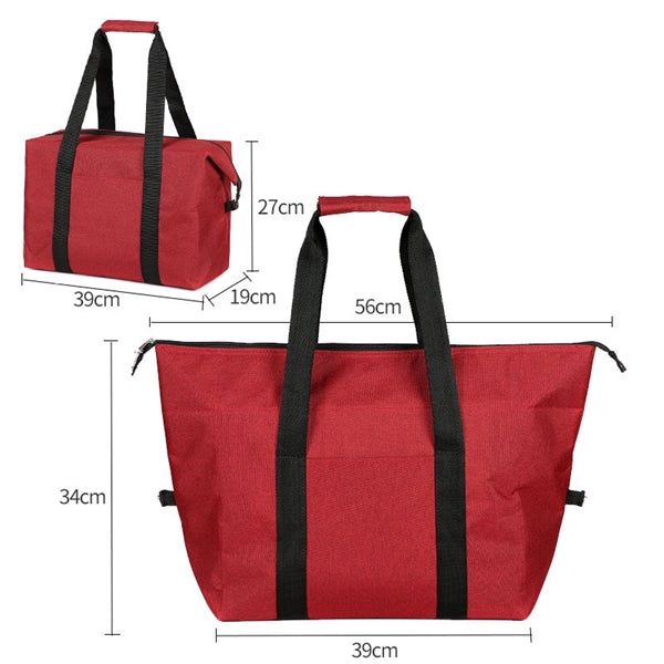 Foldable Cooler Bag Picnic Handbag