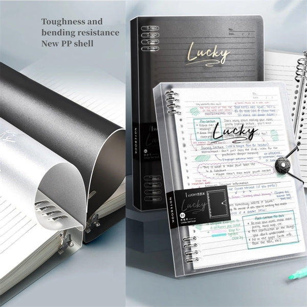 A4 Transparent Loose Leaf Binder Notebook