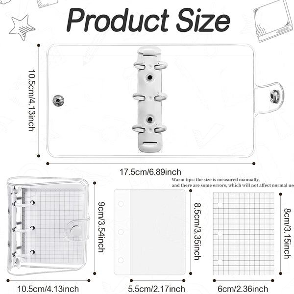 Mini Clear Cute Soft Pvc Notebook