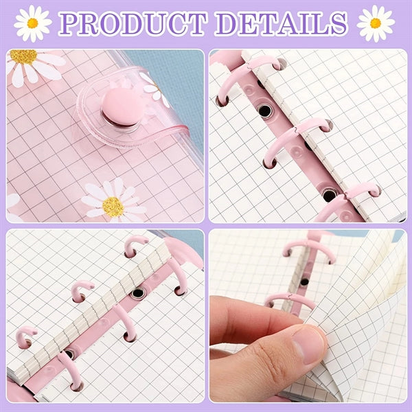 Mini Binder Daisy Pvc Notebook