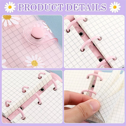 Mini Binder Daisy Pvc Notebook