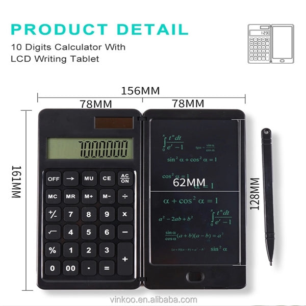 6 Inch Calculator Lcd Writing Tablet