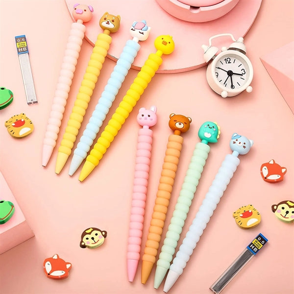 Cute Mechanical Pencil With Animal Eraser
