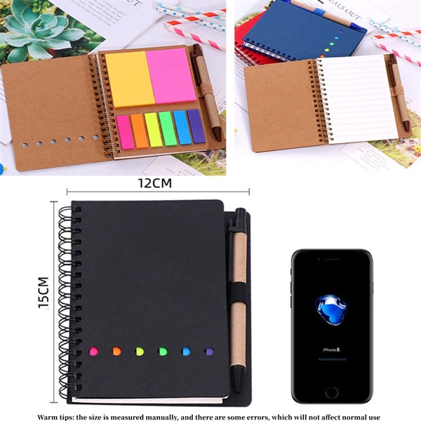 Lined Spiral Notebook With Pen In Holder