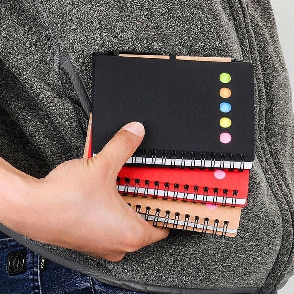 Lined Spiral Notebook With Pen In Holder