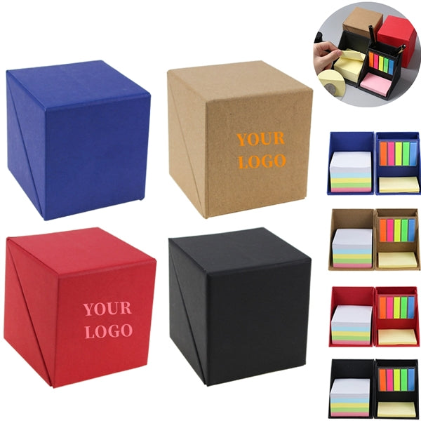 Eco-Friendly Cube Shape Sticky Notes Memo Set