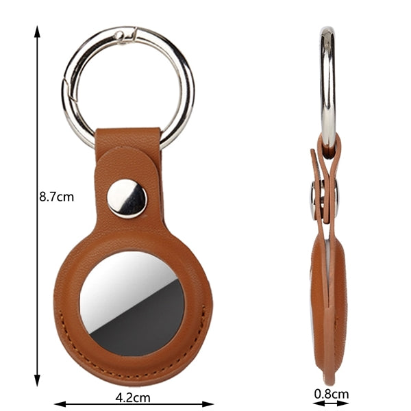 Leather Case Protective Cover For Tag With Ring