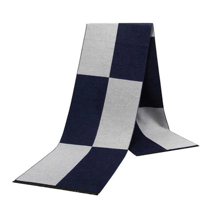 Men Grid Cashmere Feel Scarf