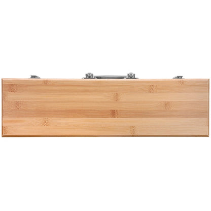 3-Piece BBQ Grill Utensil Set with Bamboo Case
