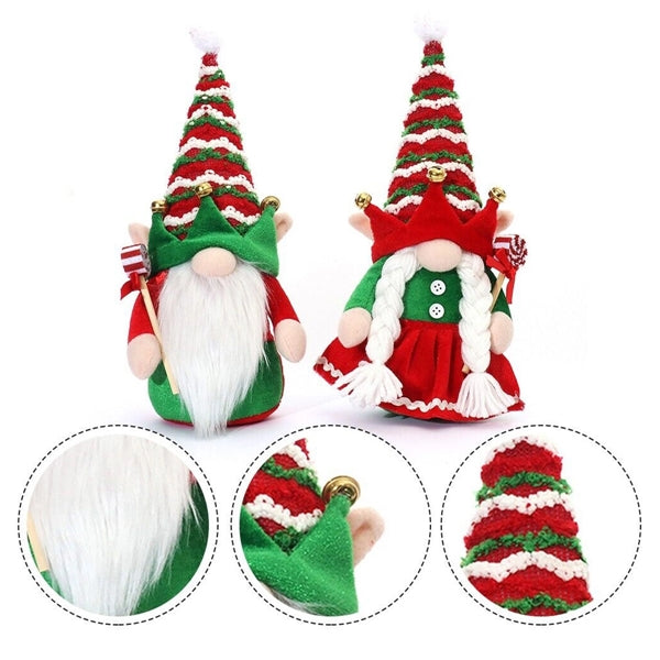 Couple Elf Doll Ornaments