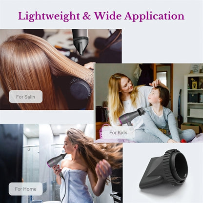 Hair Dryer With Nozzle Brush And Comb Concentrator